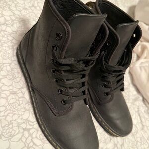 Dr. Martens Black Lace-Up Leather Boots